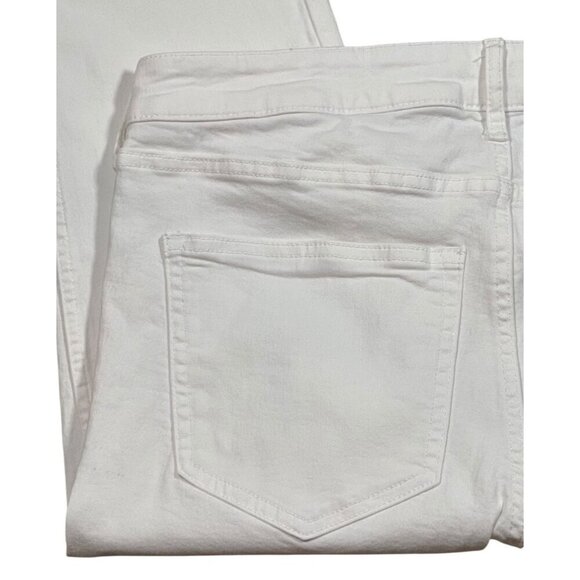 H&M White High-Waisted Slinny Ankle Jeans SIZE-12 - Picture 6 of 7